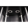 Шкаф 19" телекоммуникационный настенный, 15U 769x600х600 мм, дверь металл,черный
